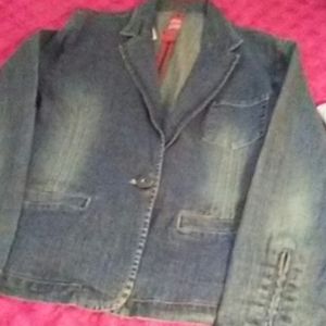 Denim blazer sz XL